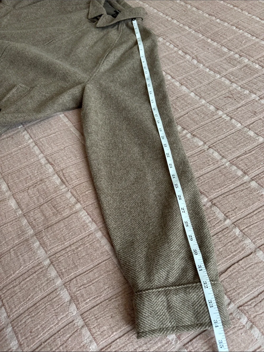 Banana Republic Brown Herringbone Bomber Jacket